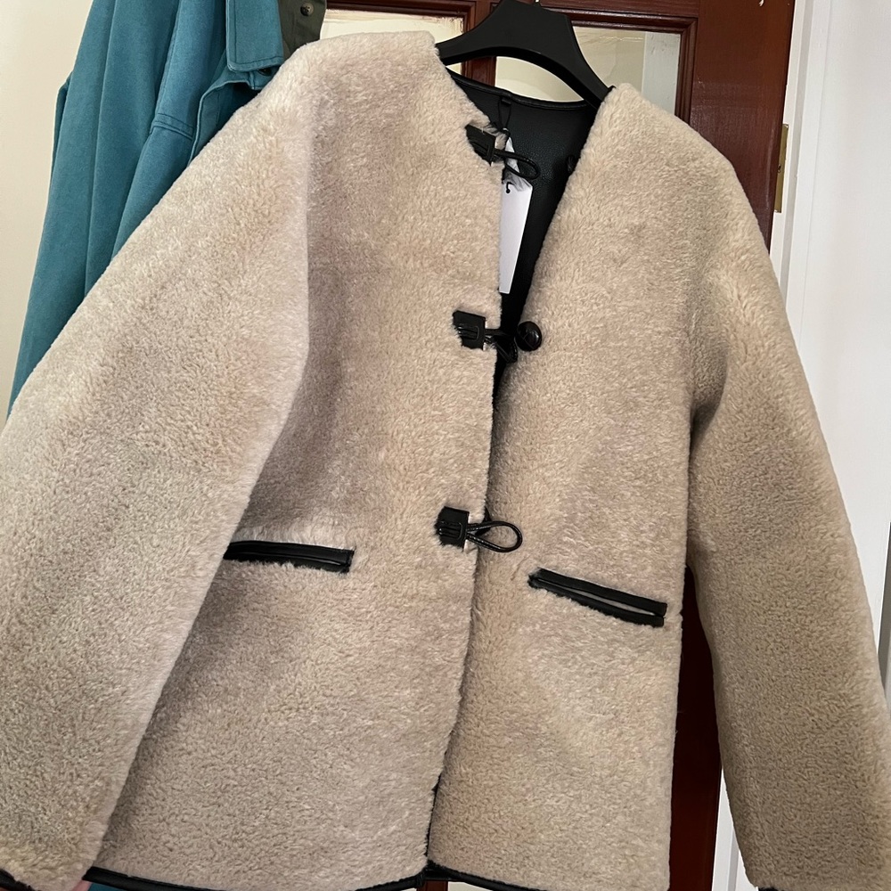Mango shearling jacket